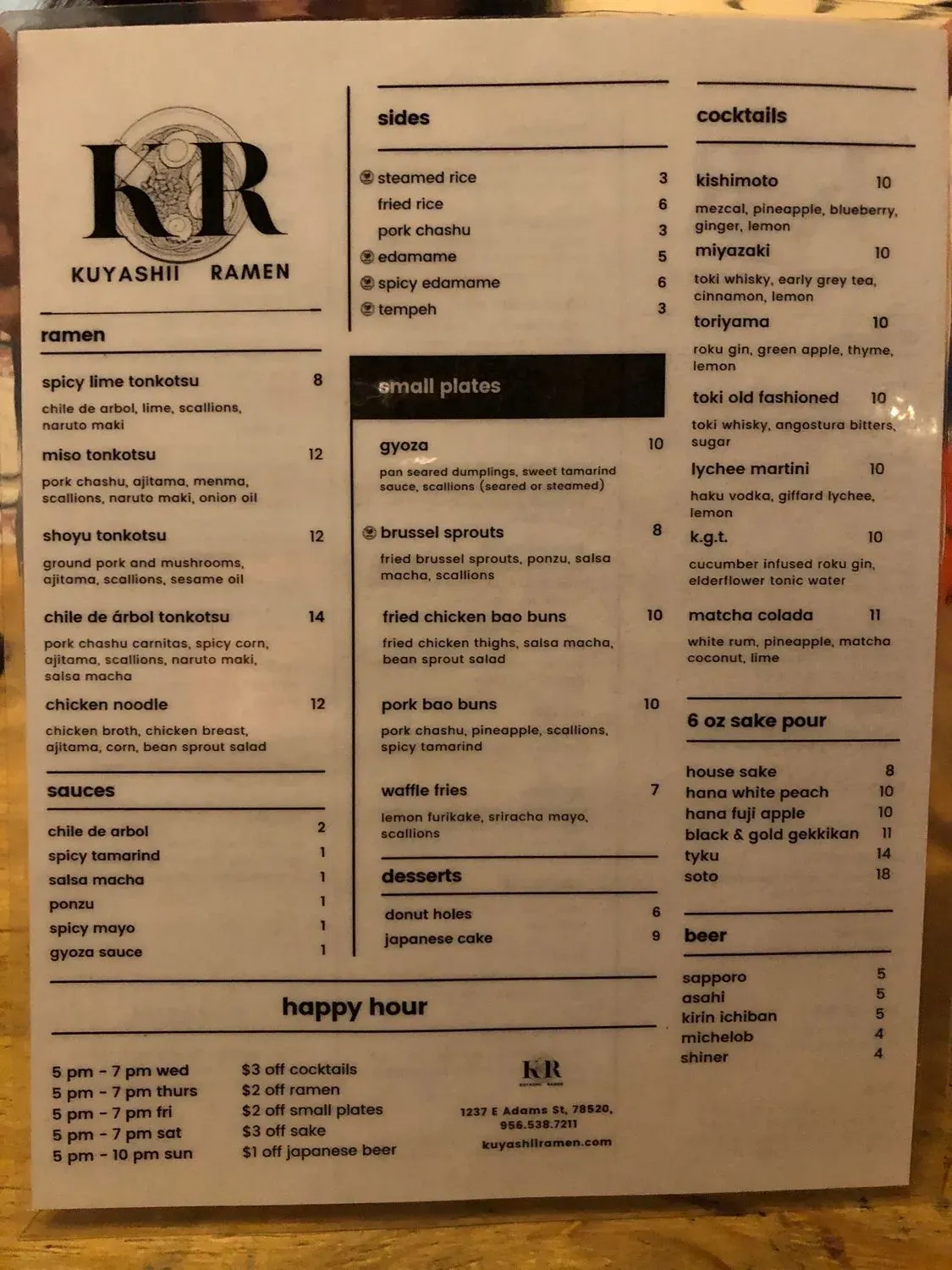 Menu 6