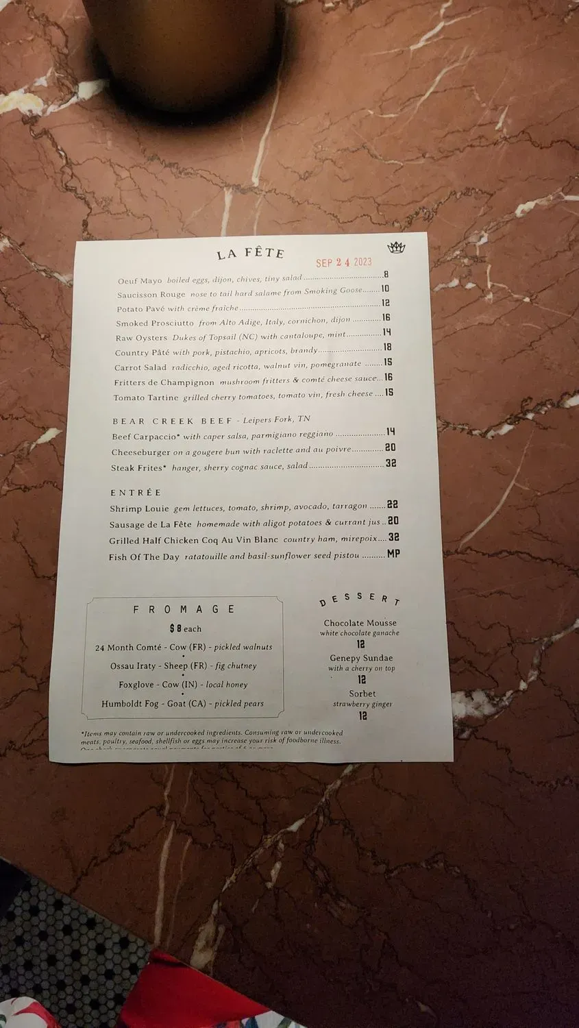 Menu 6