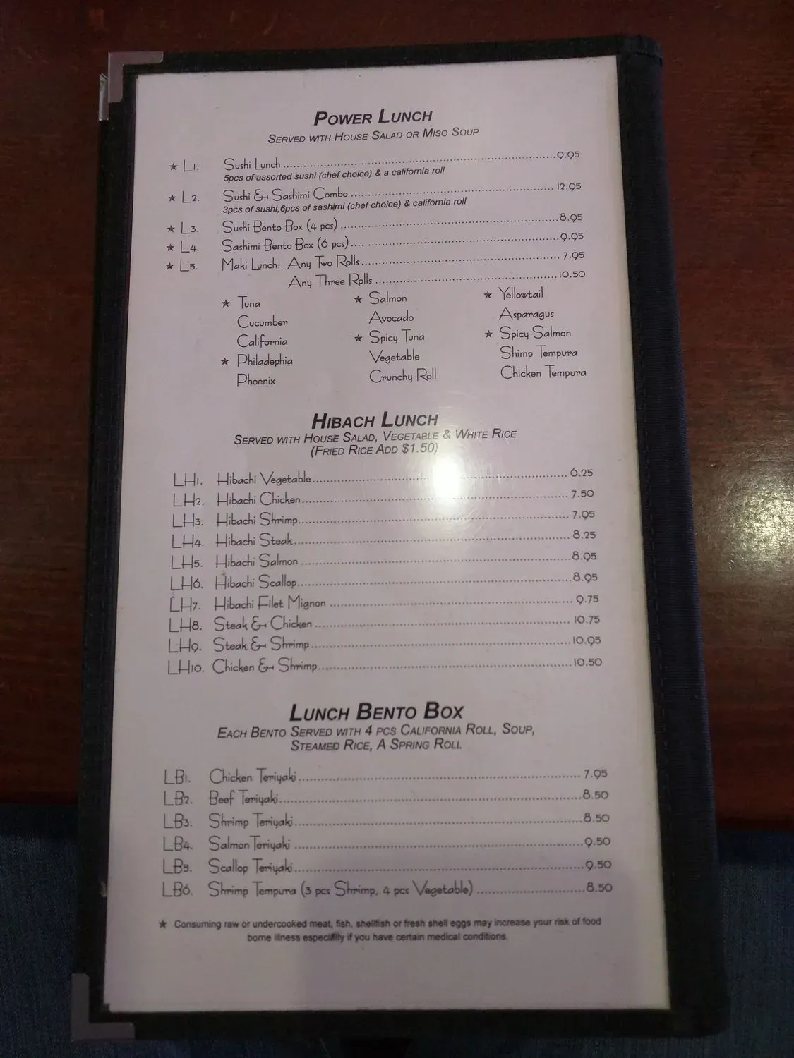 Menu 6