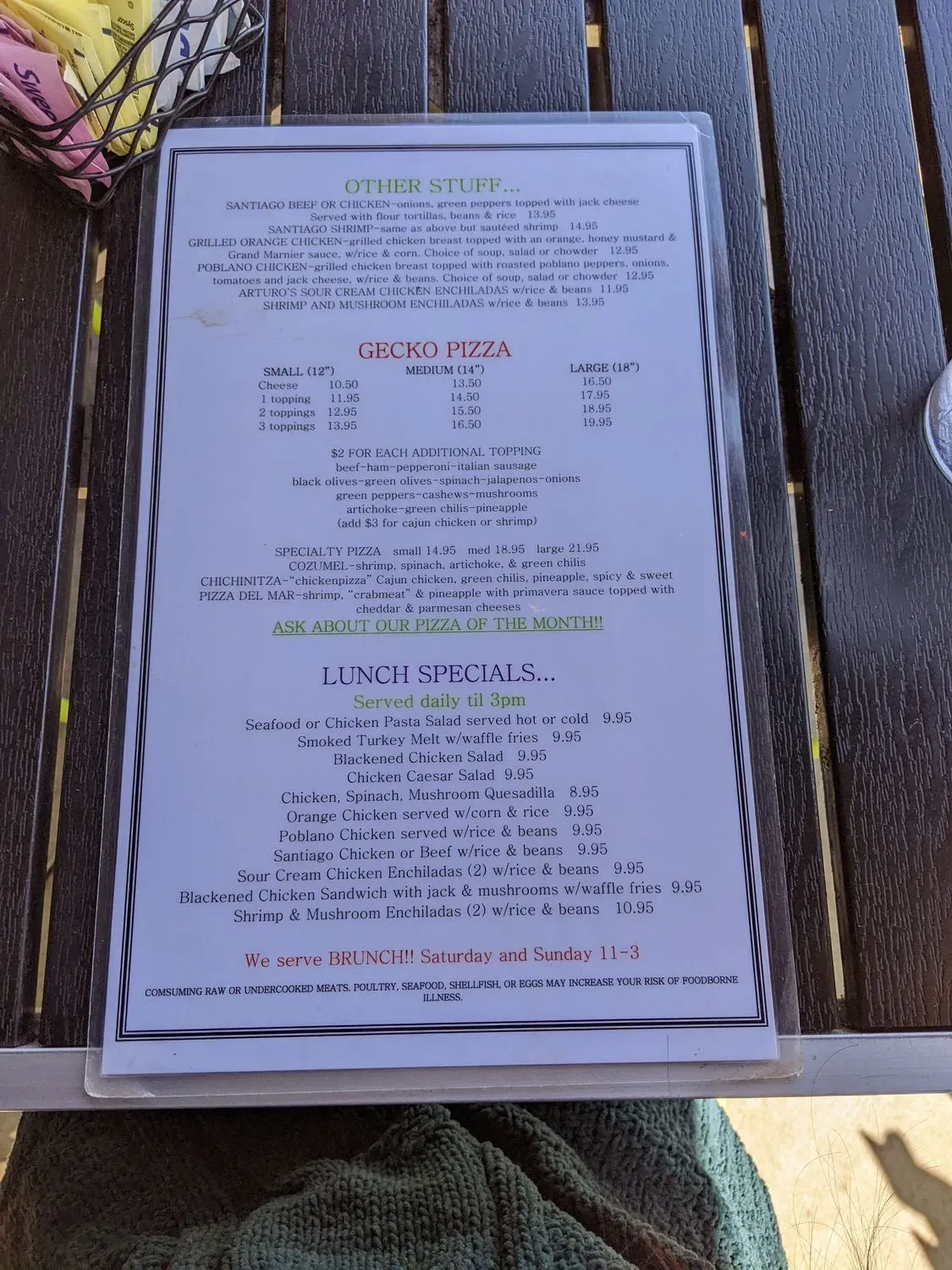 Menu 5