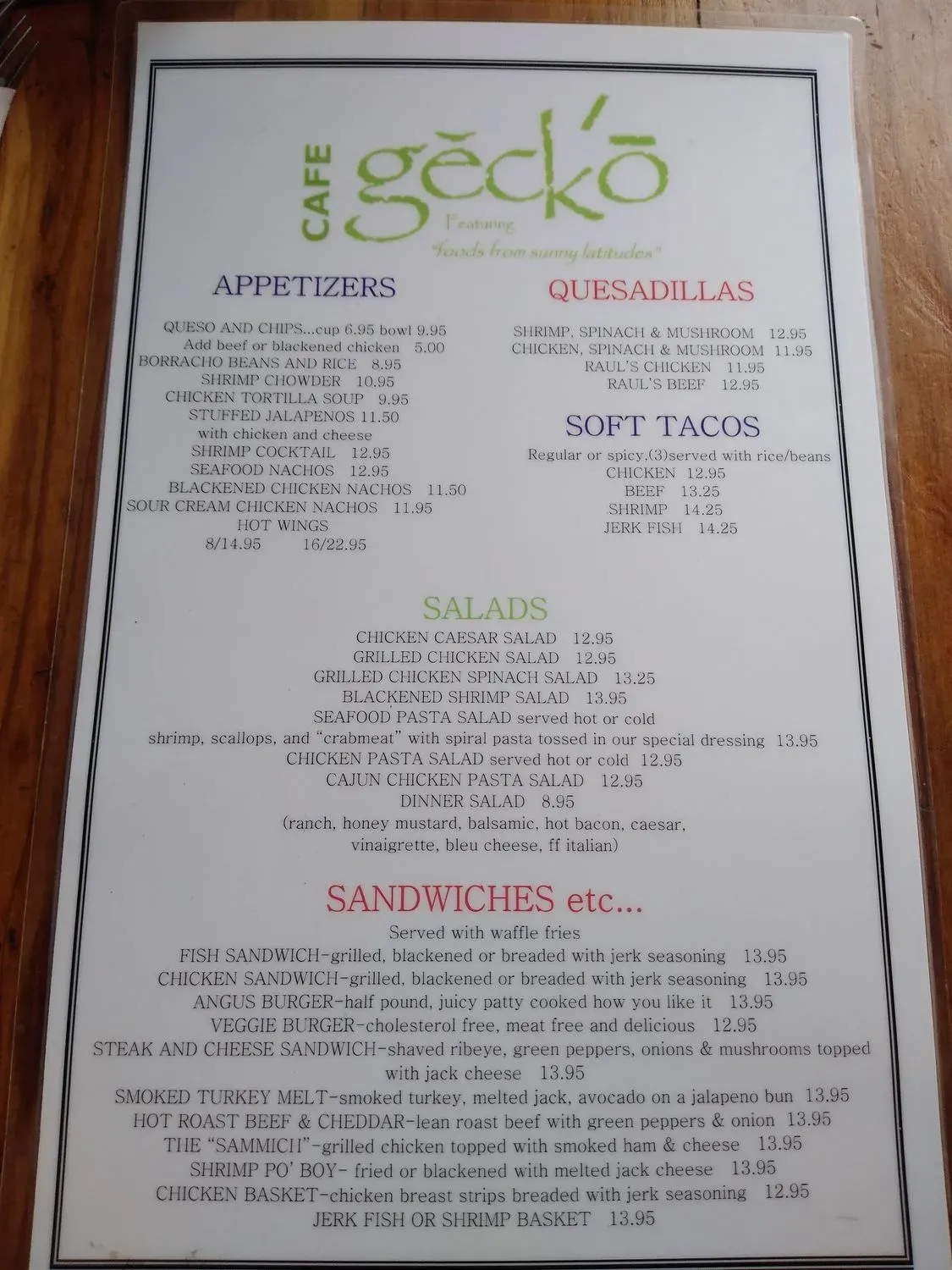 Menu 4