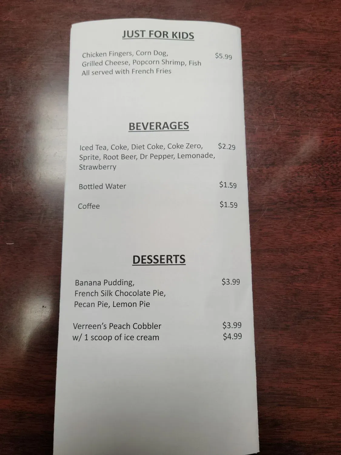 Menu 5