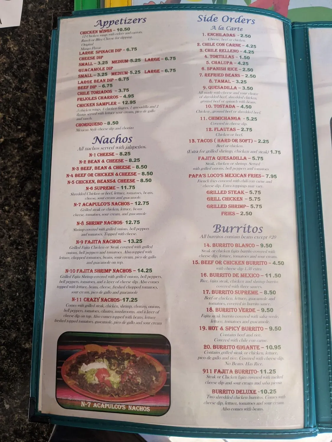 Menu 5