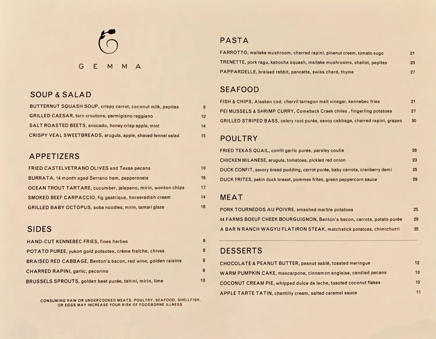 Menu 1