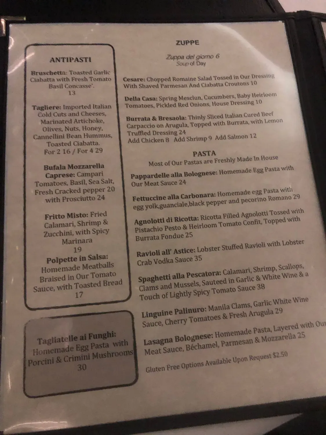 Menu 1