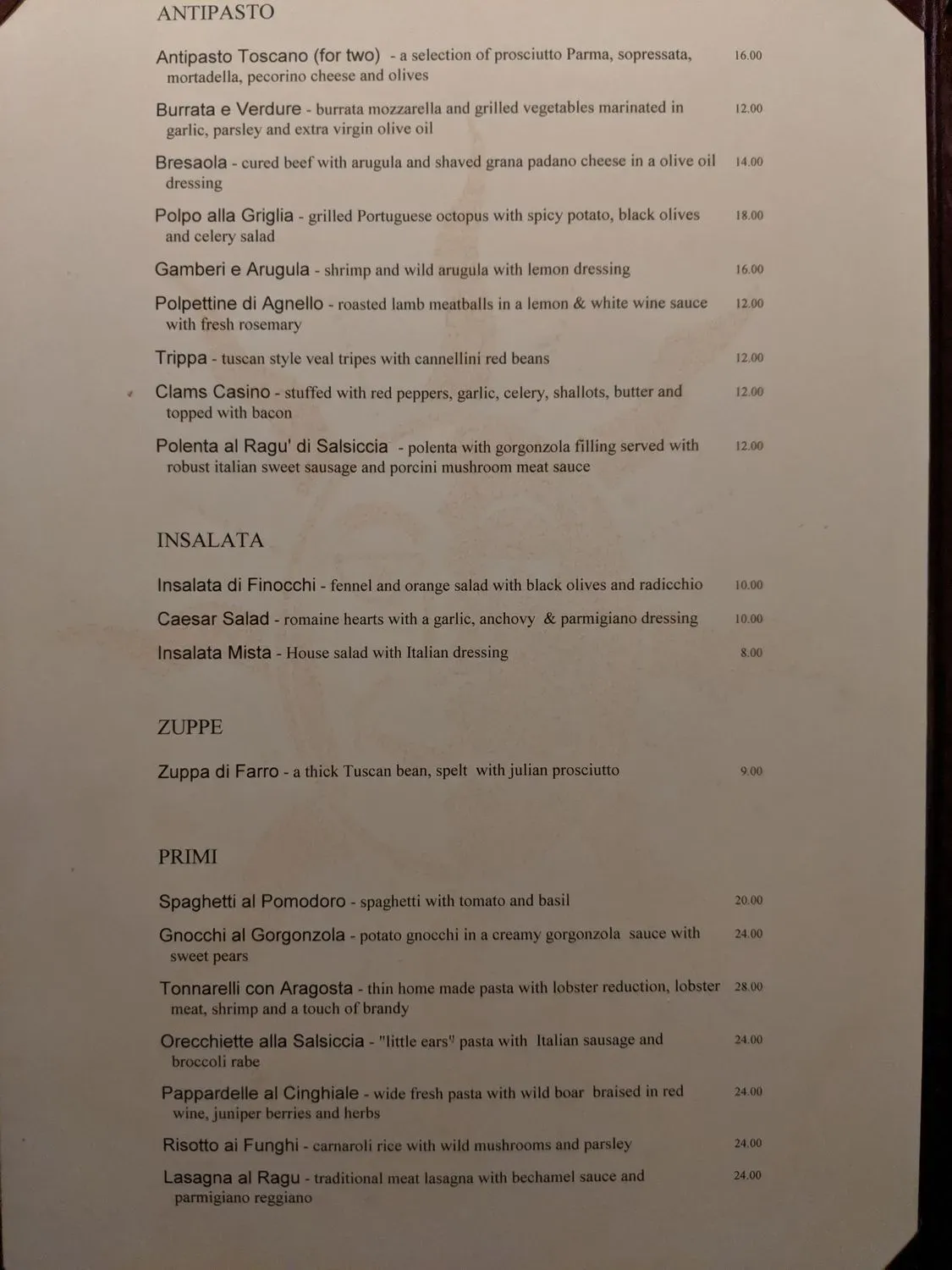 Menu 4