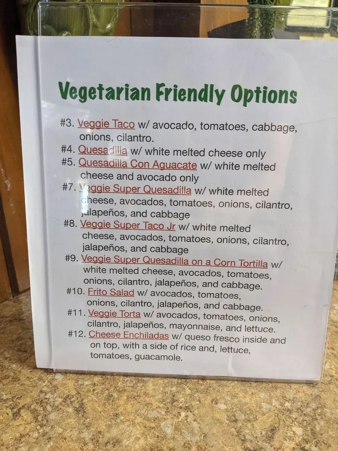 Menu 5