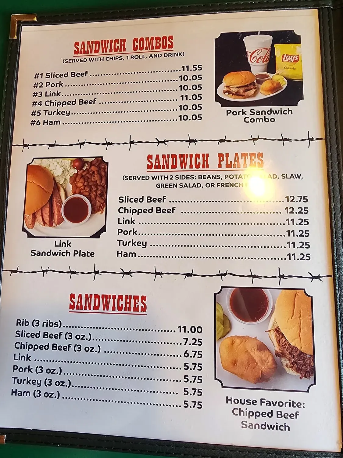 Stringer's Lufkin Bar B Q Menu - Updated November 2025