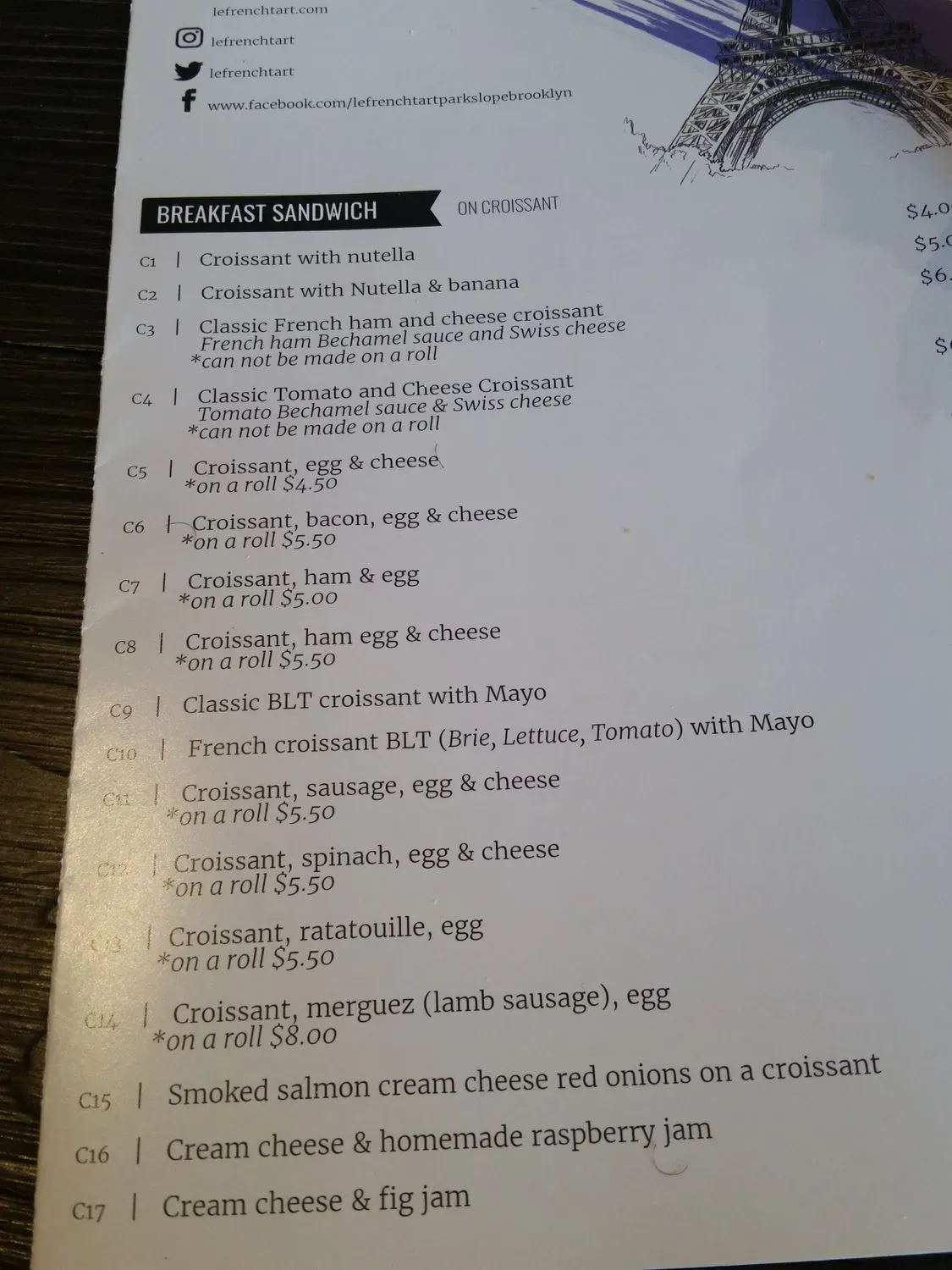 Menu 6