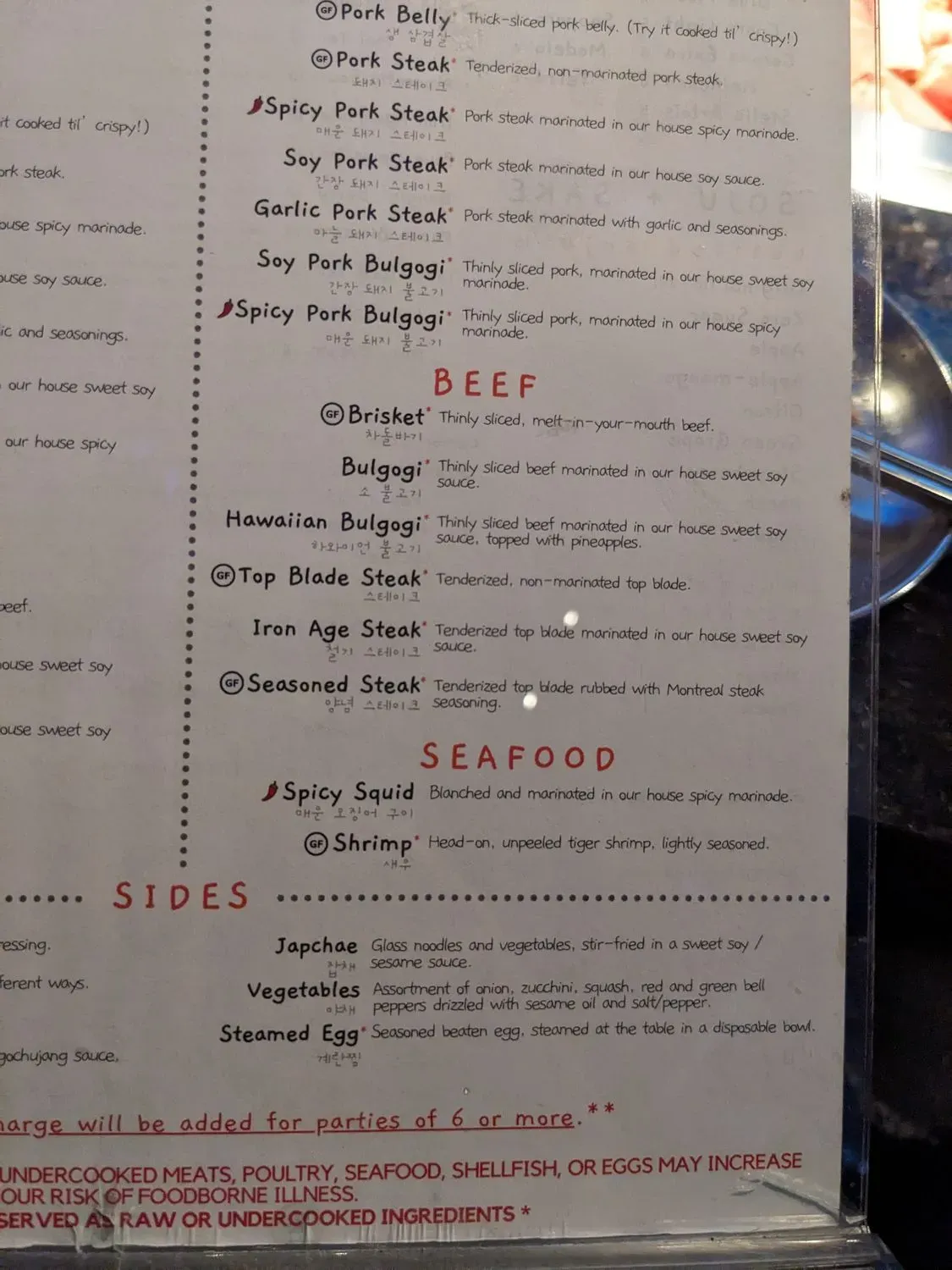 Menu 6