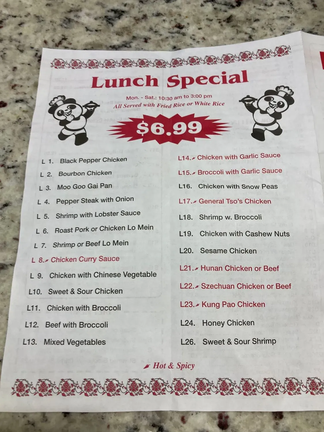 Menu 1