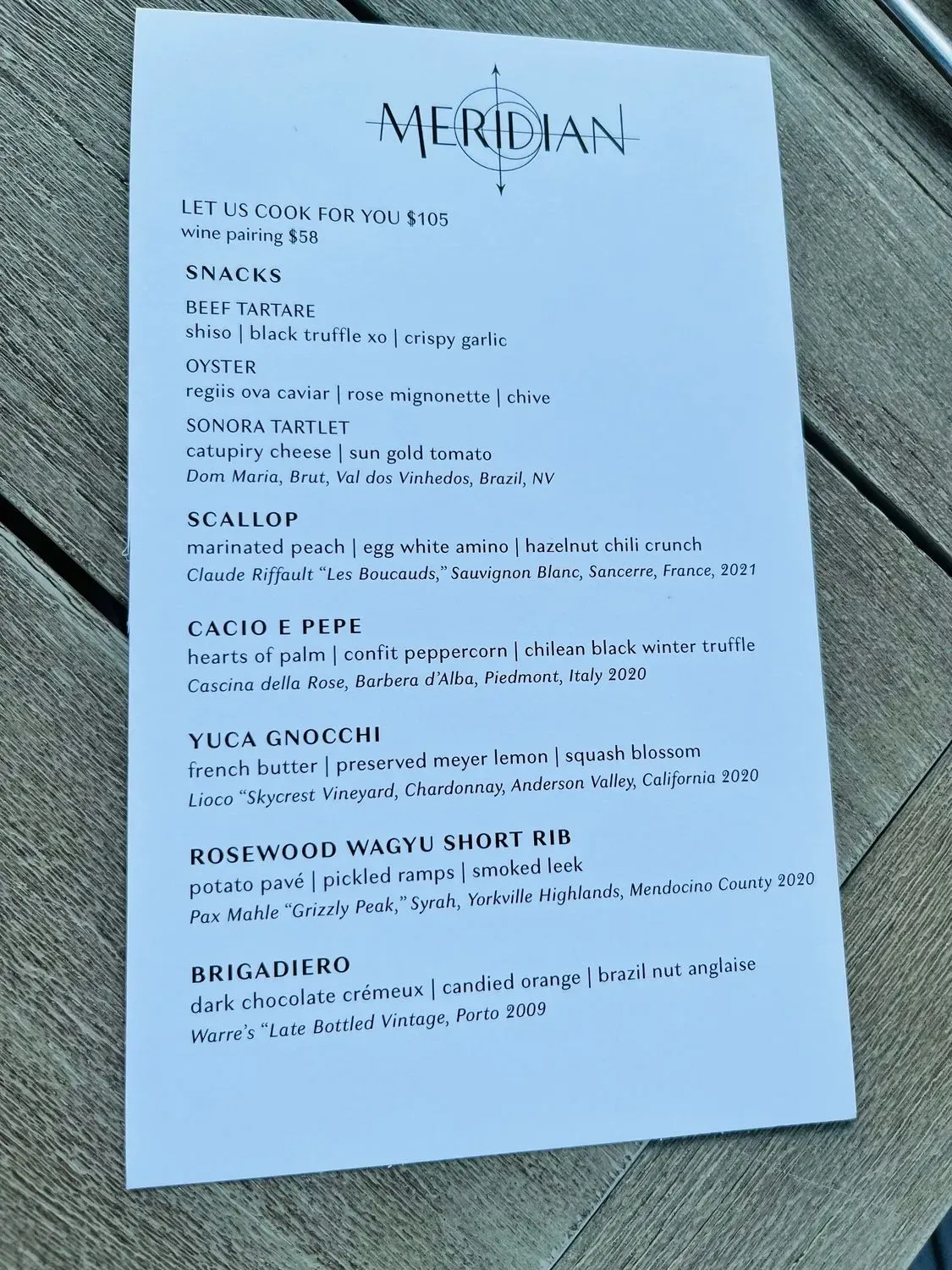 Menu 6