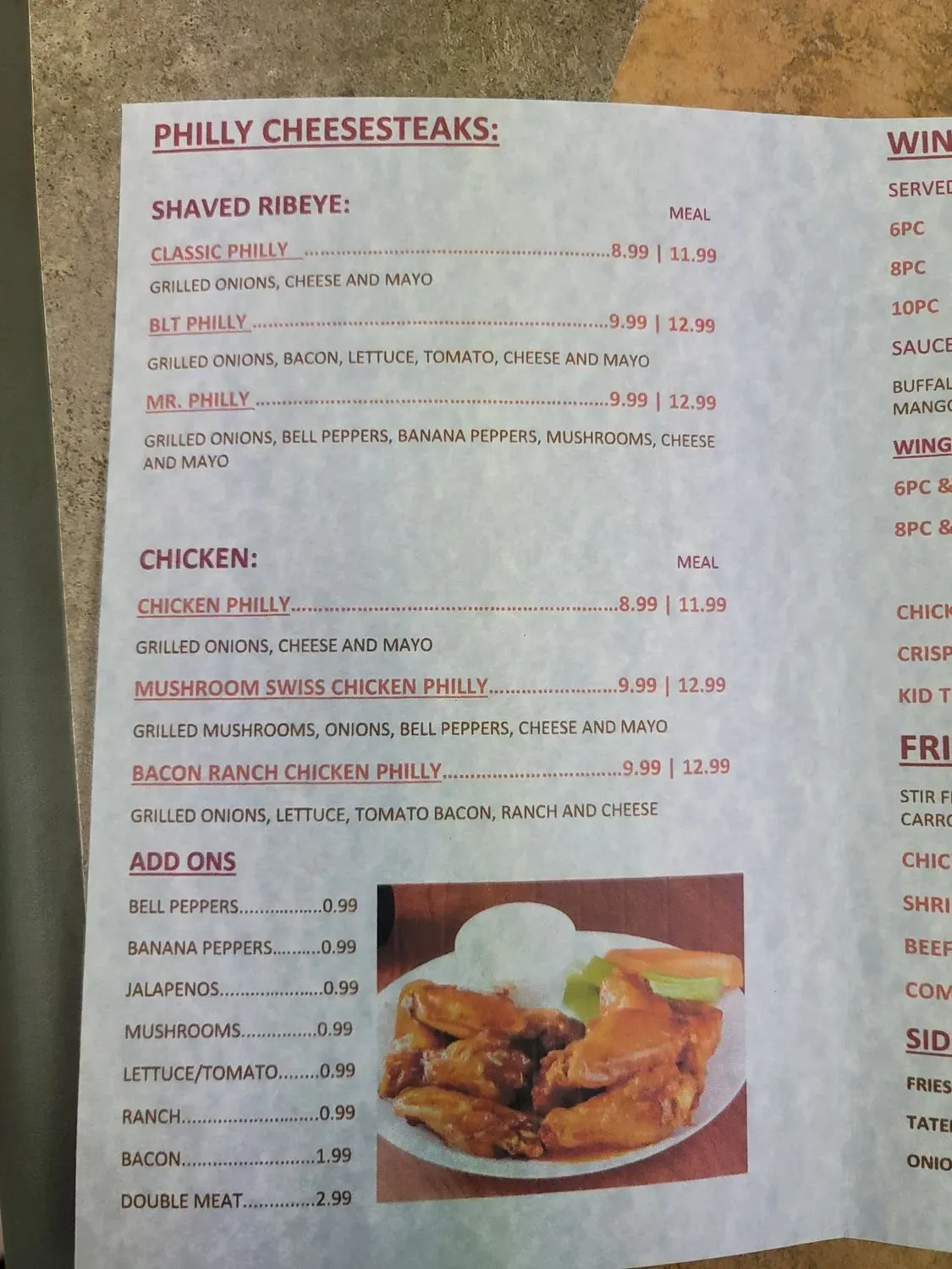 Menu 3