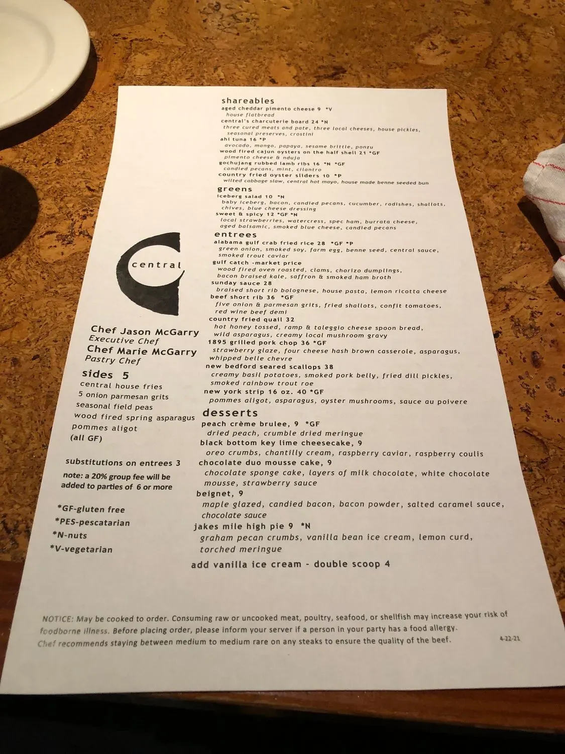 Menu 4