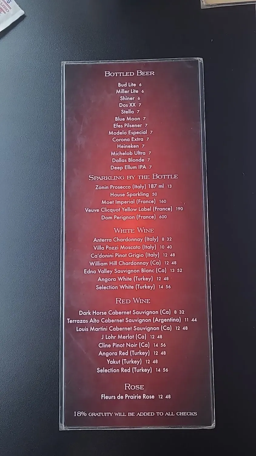 Menu 2