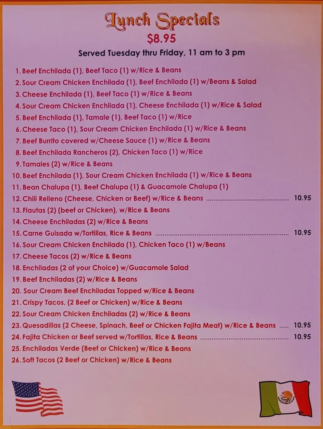 Menu 5