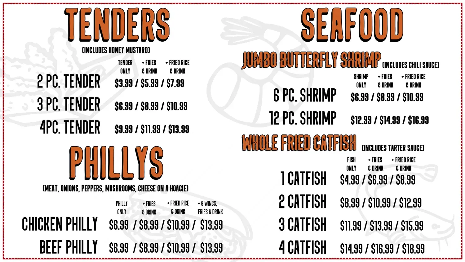 Wingin It Menu - Updated November 2025