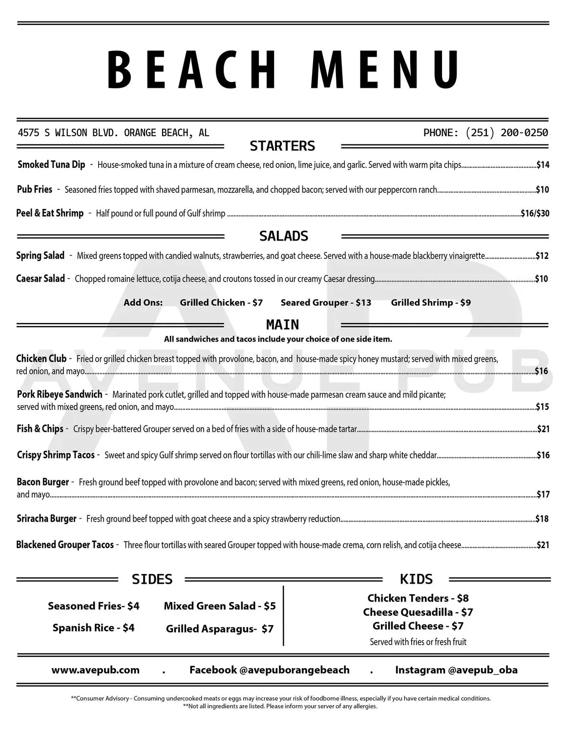 Menu 5