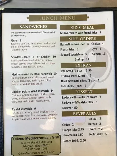 Menu 5