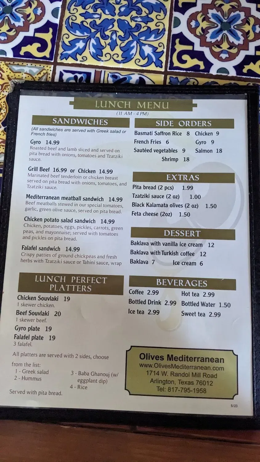 Menu 4