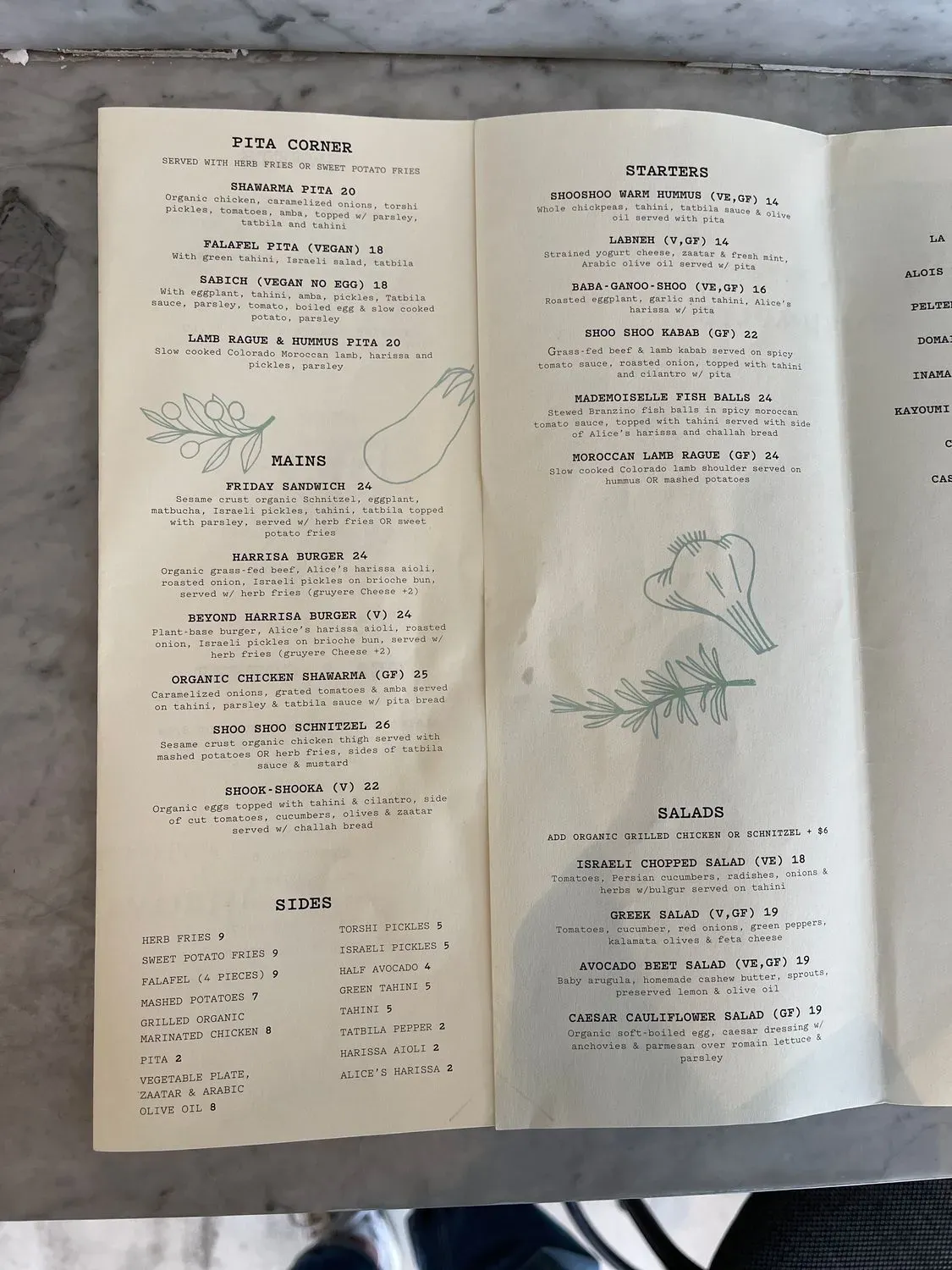 Menu 2