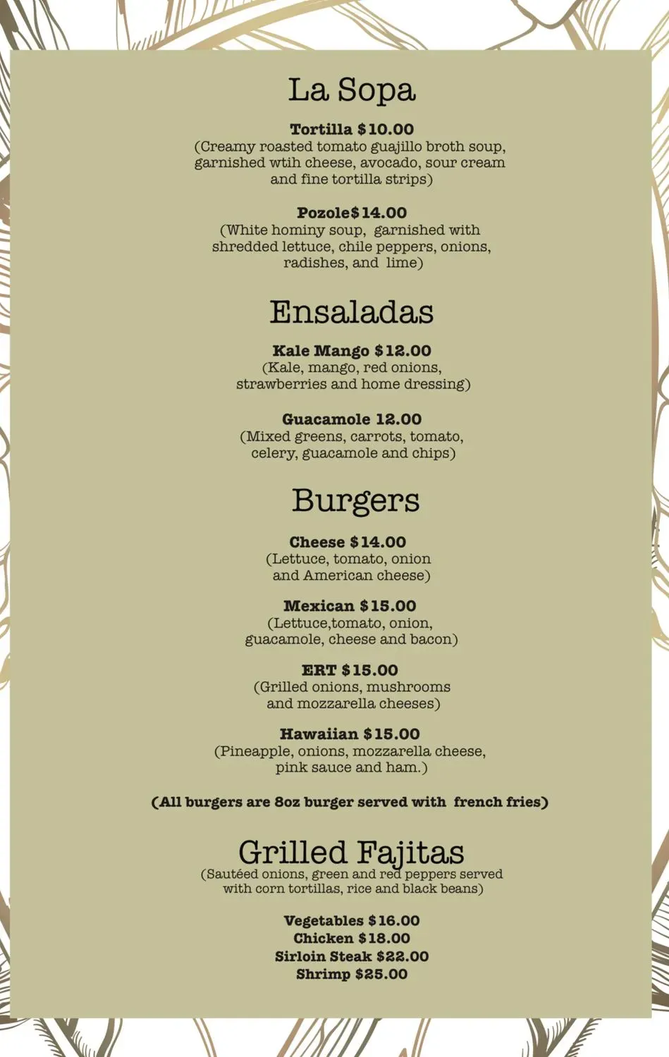 Menu 1