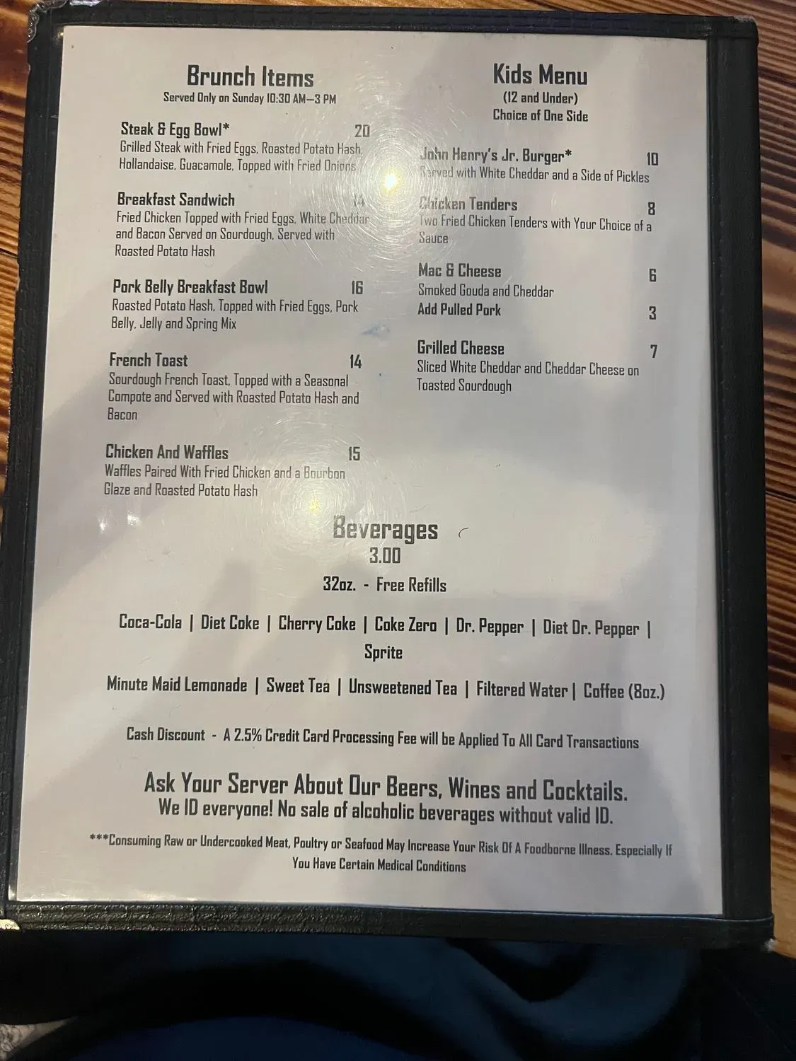 Menu 5