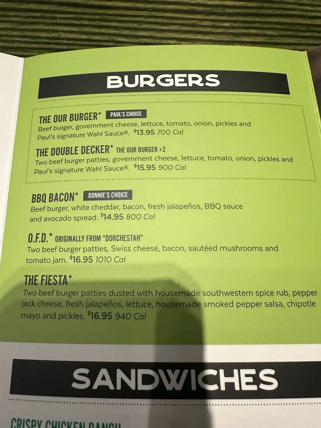 Menu 4