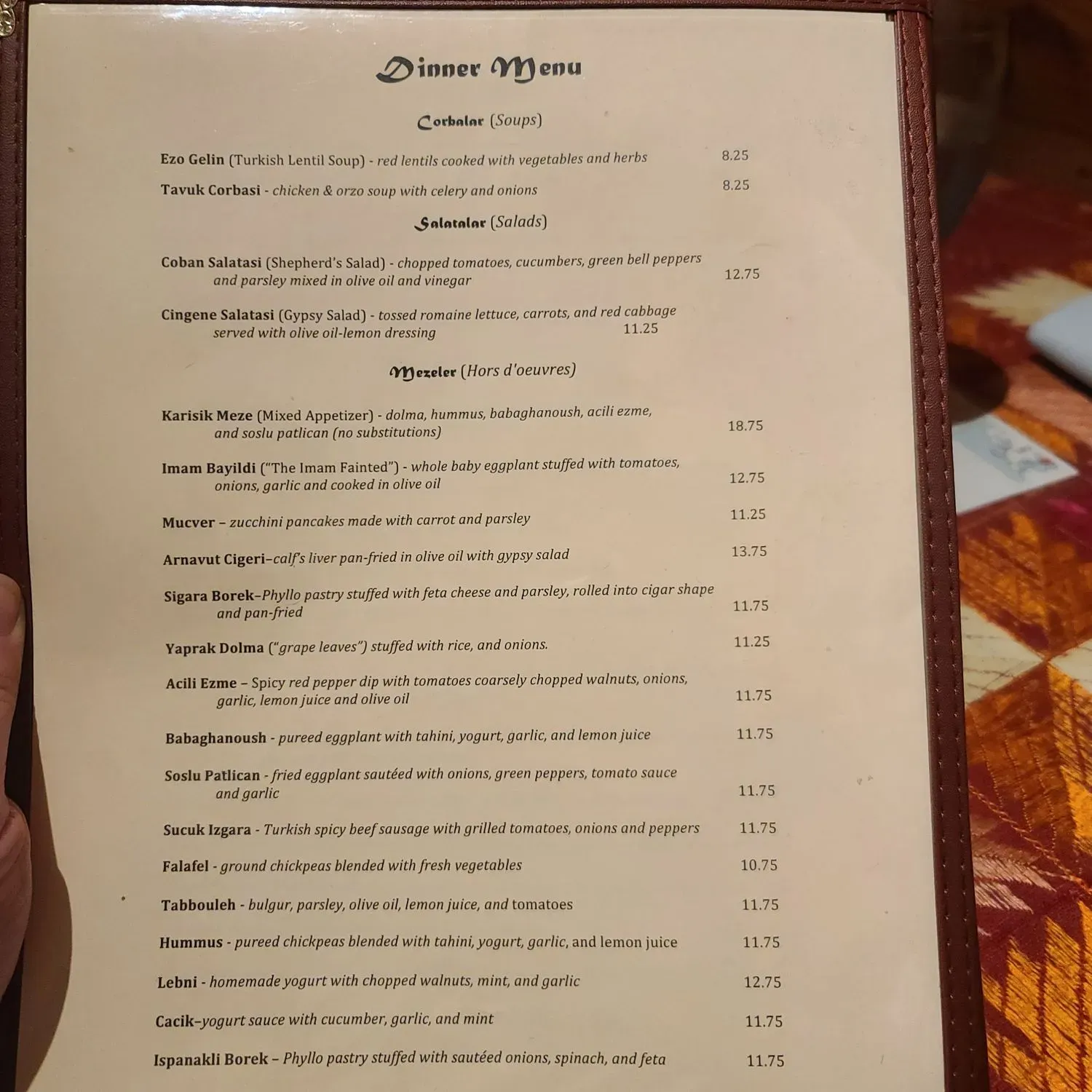 Menu 2