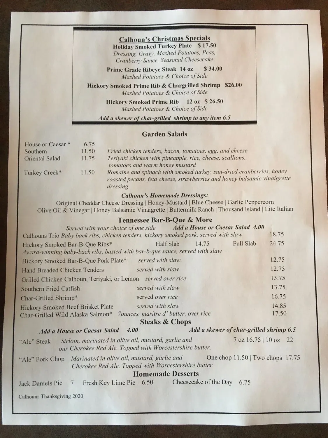 Menu 1