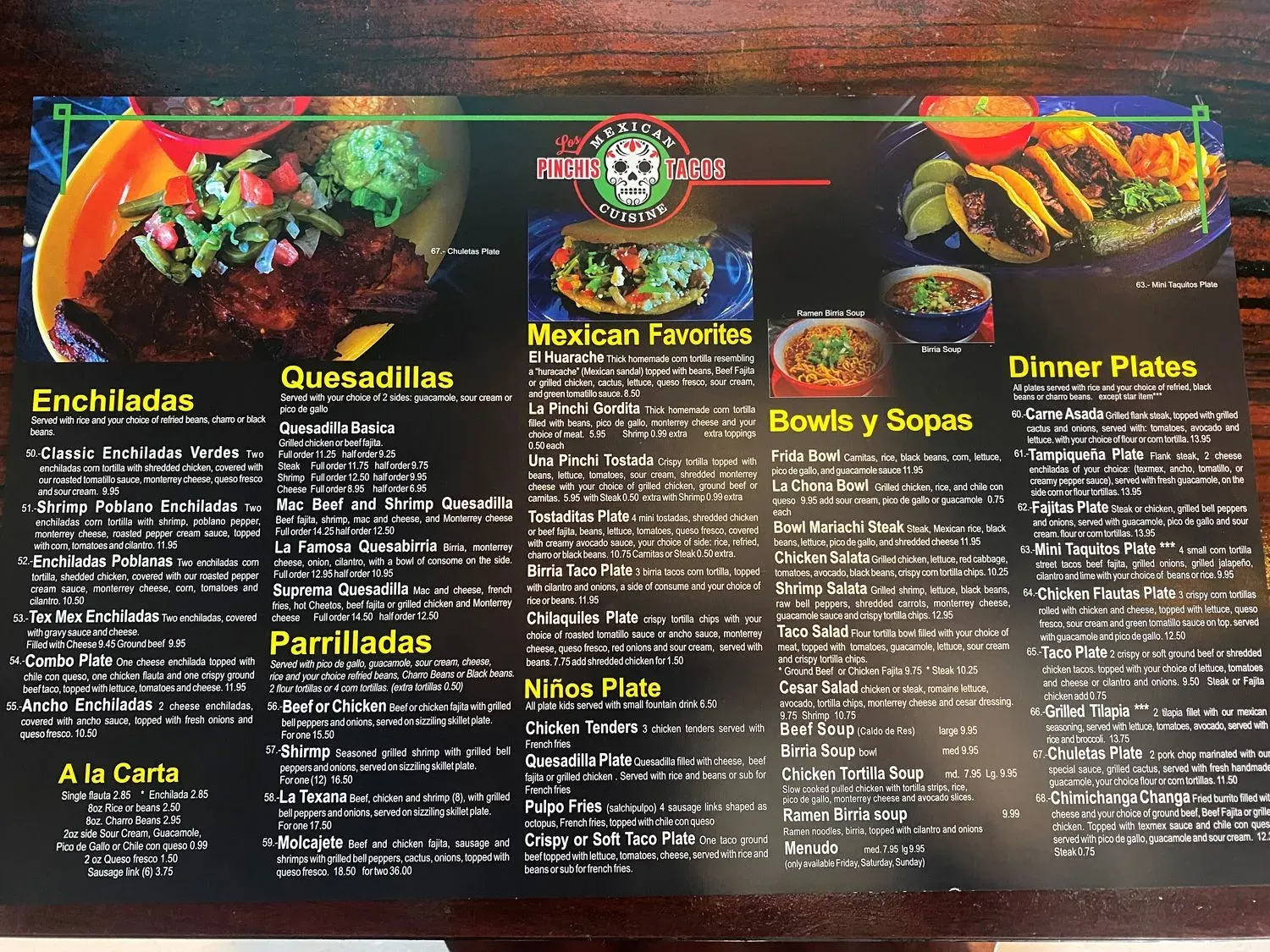 Menu 5