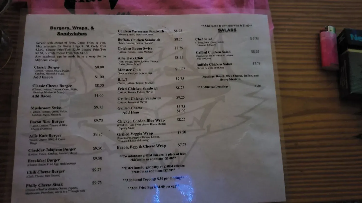 Menu 1