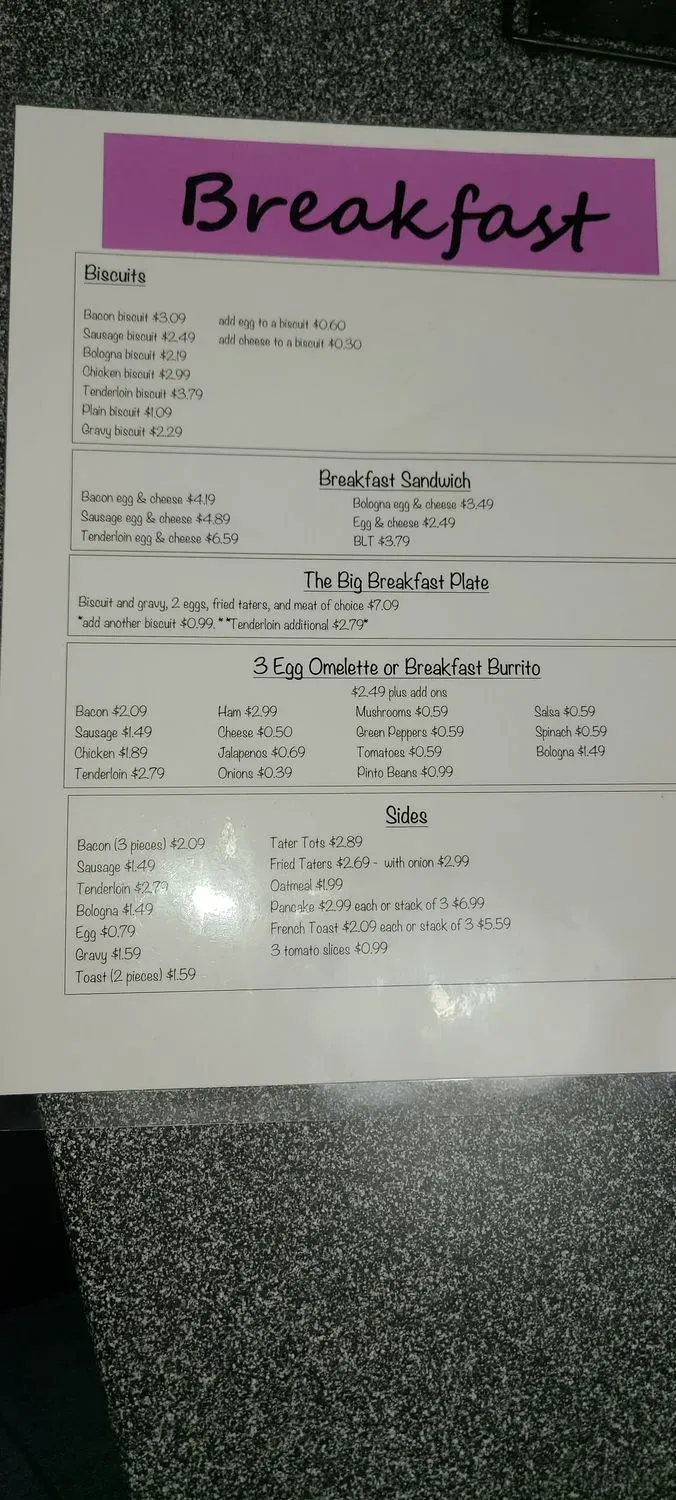 Menu 5