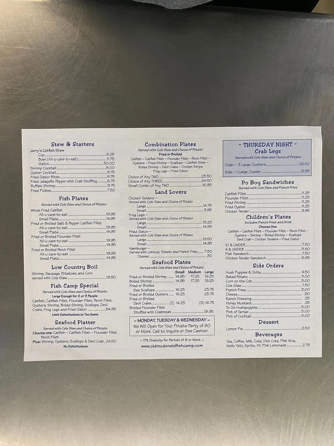 Menu 2