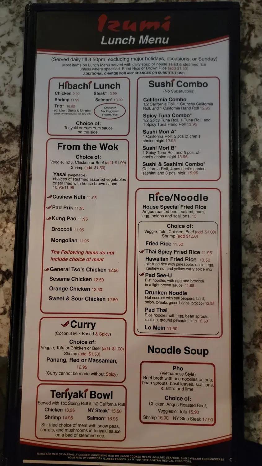 Menu 6