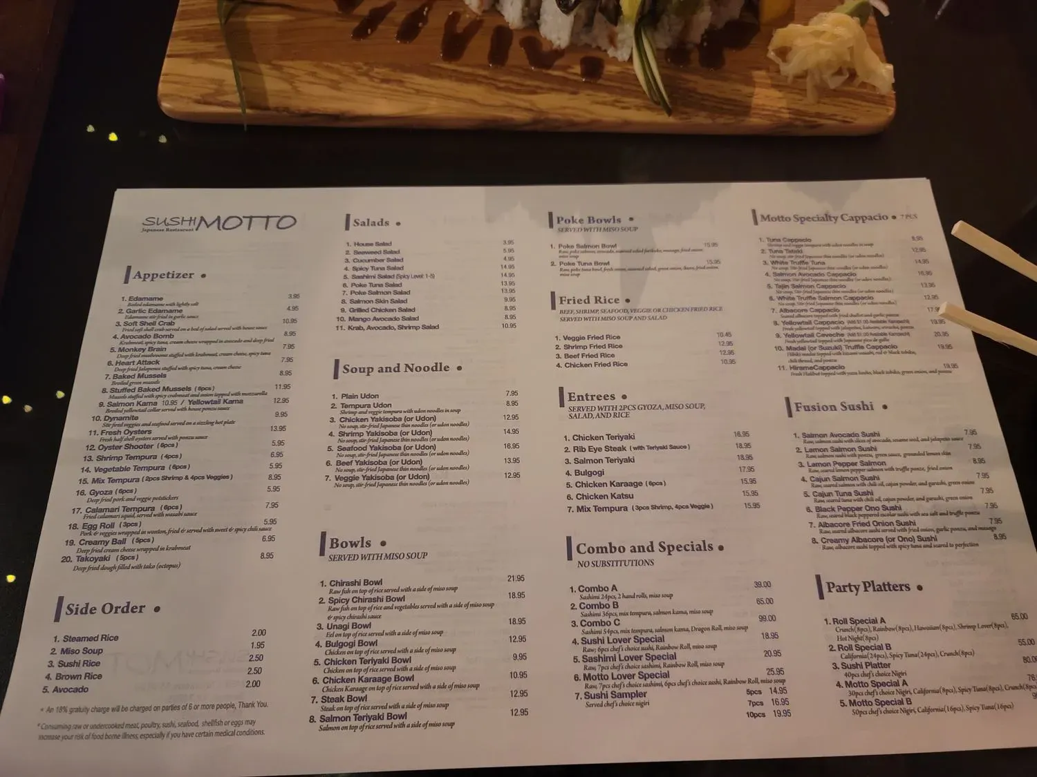 Menu 4