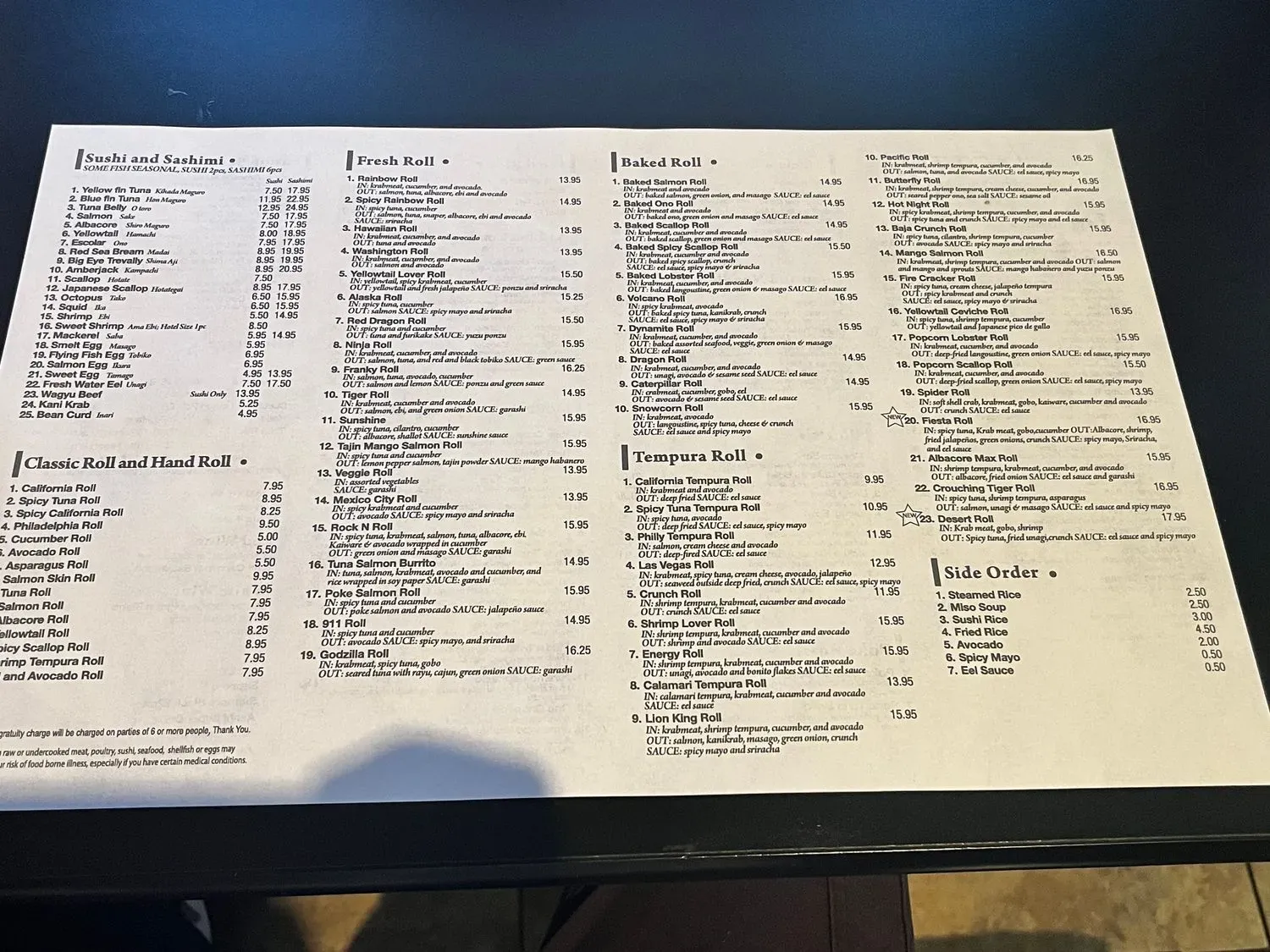 Menu 2