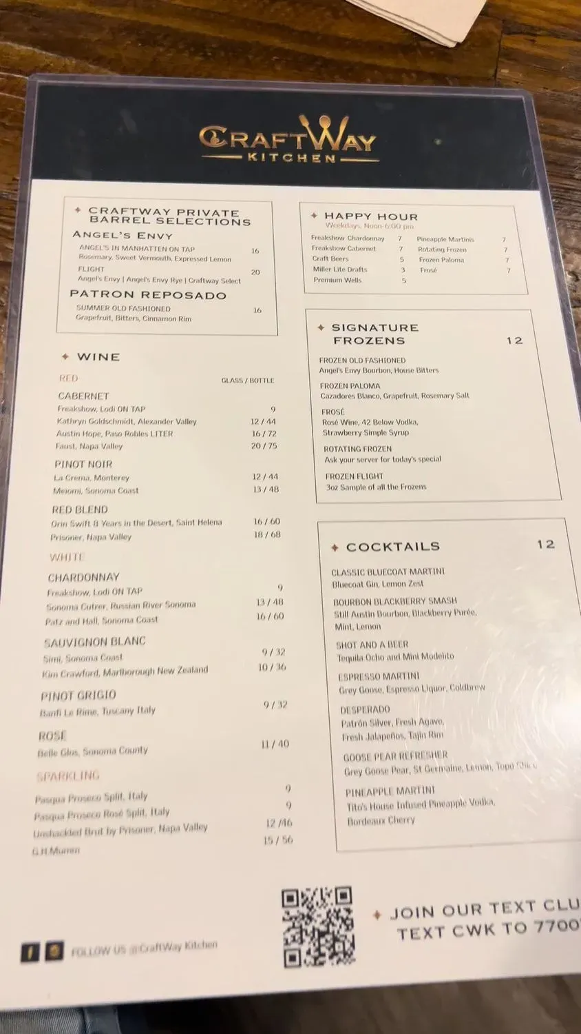 Menu 5