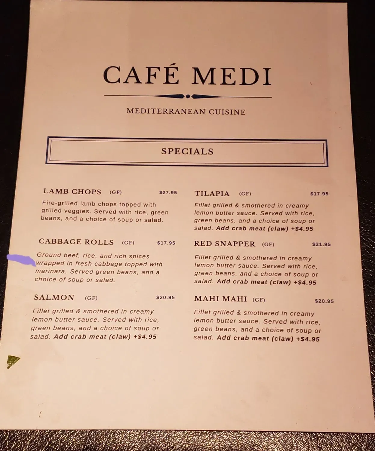 Menu 2