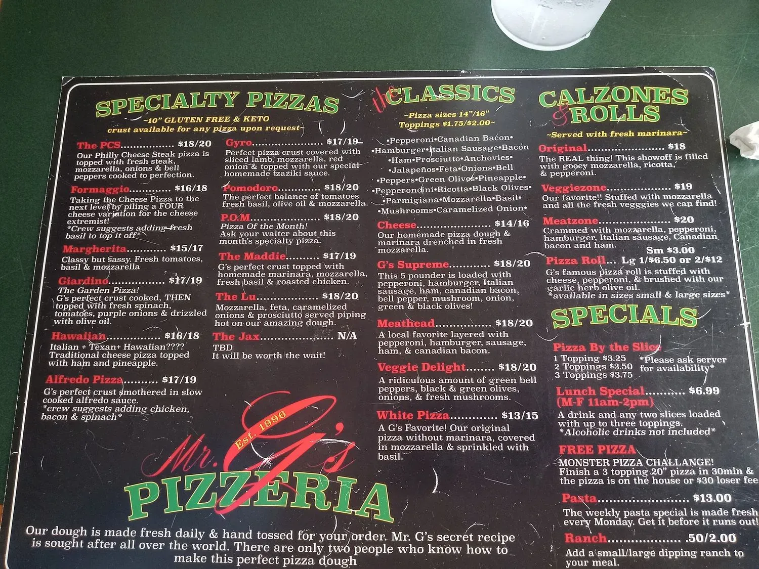 Menu 5