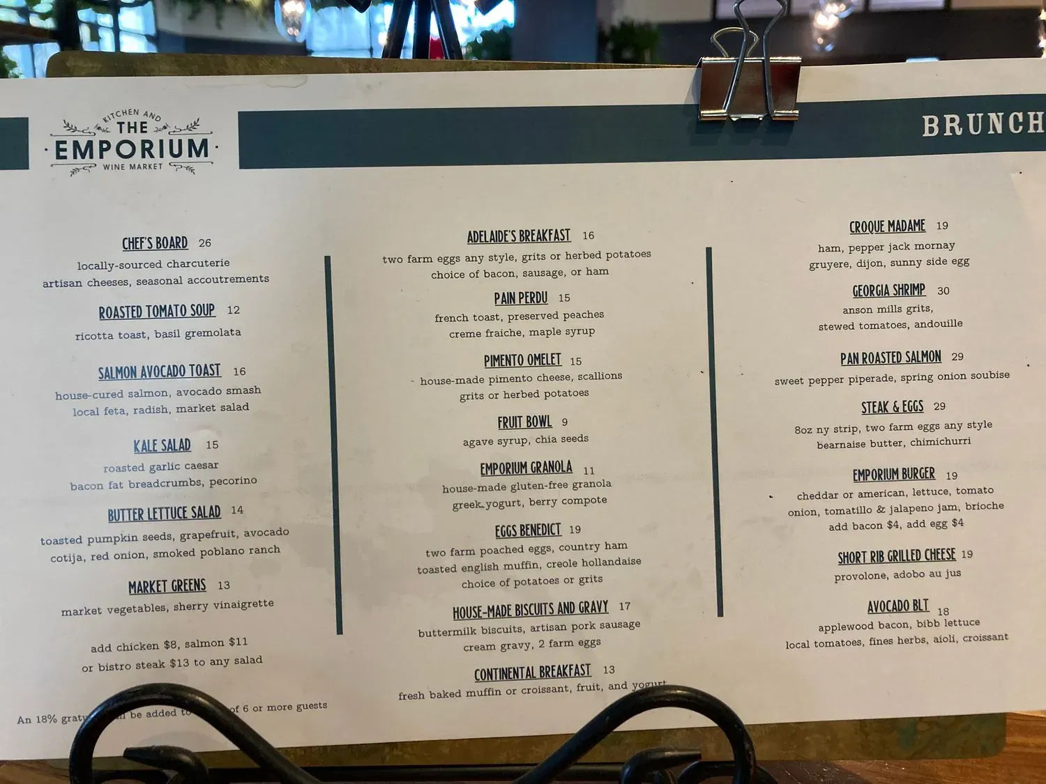 Menu 1