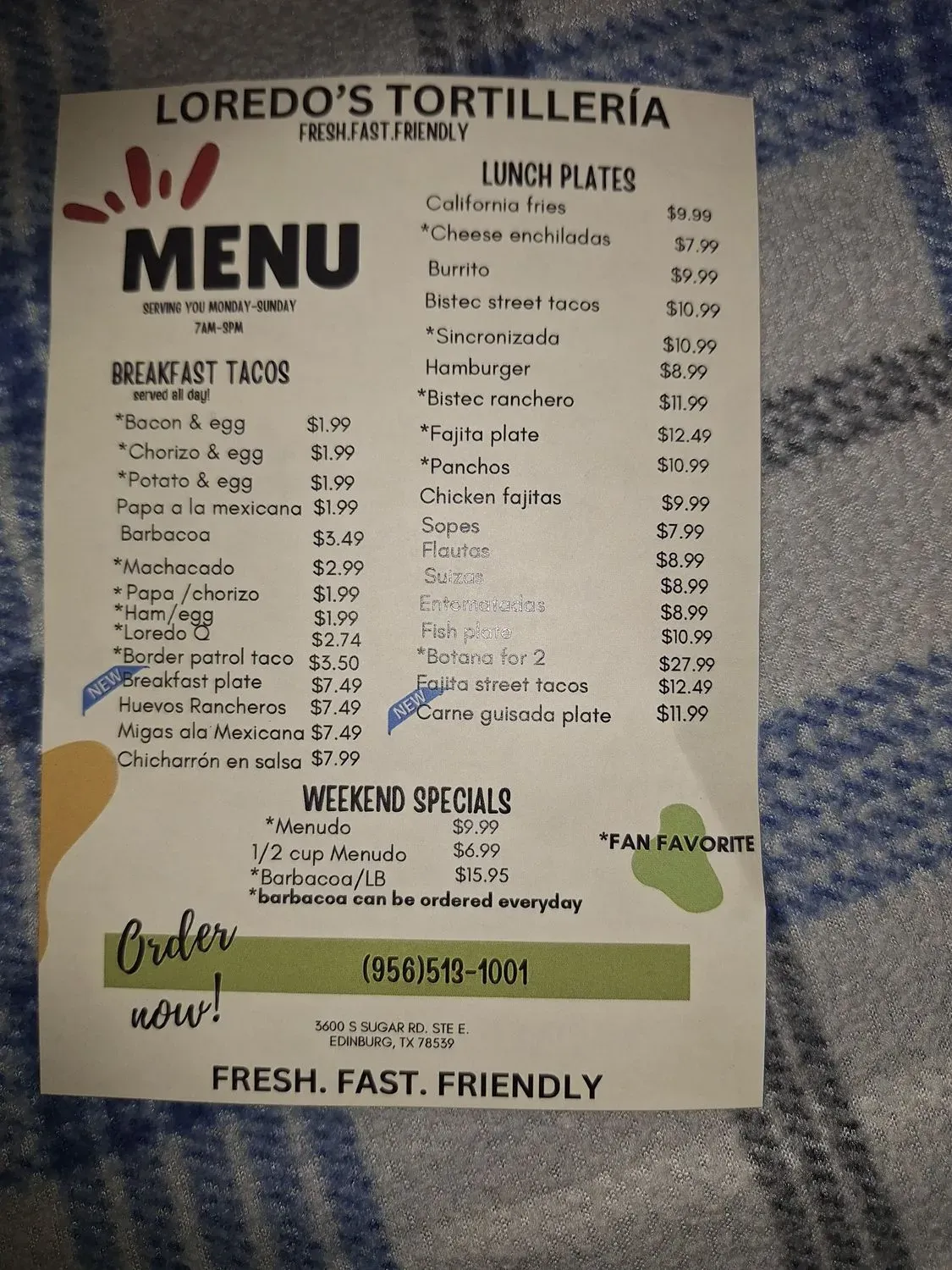 Menu 4