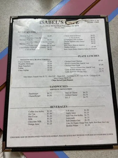 Menu 1