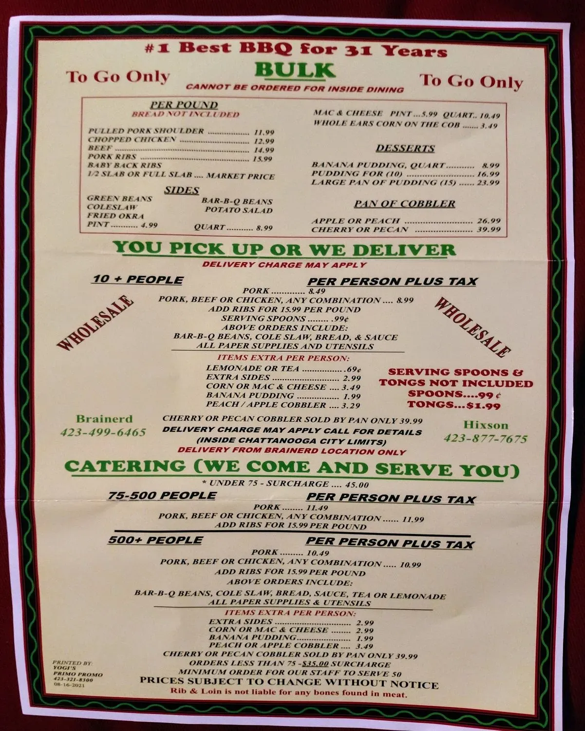 Menu 2