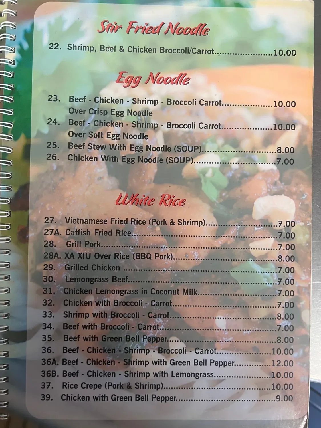 Menu 5