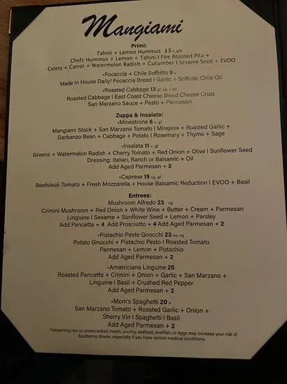 Menu 1