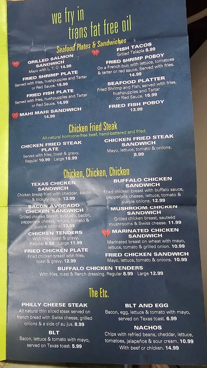 Novrozsky's Menu - Updated November 2025