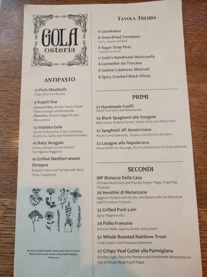 Menu 5