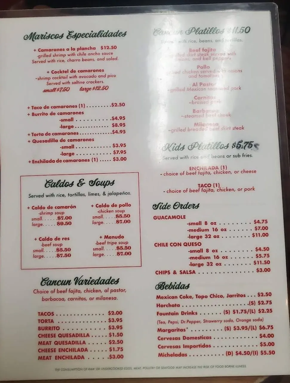 Menu 4