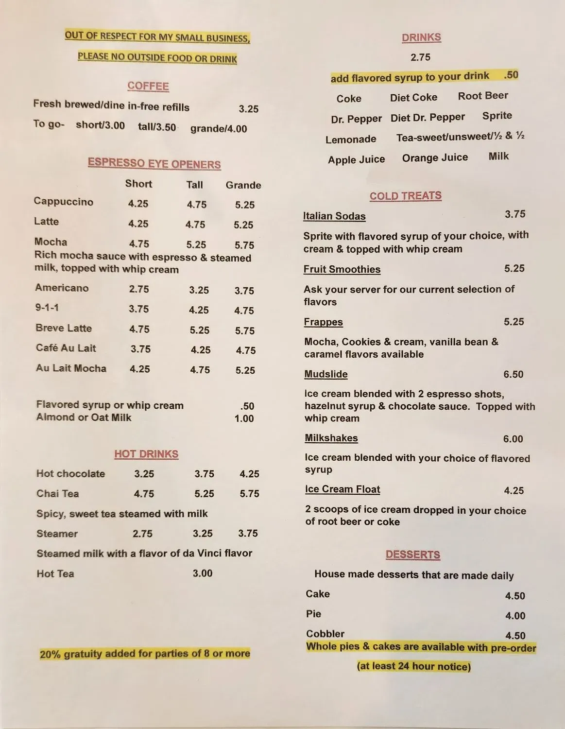 Menu 6